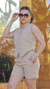 Chaleco Para Dama Sastre Casual Con Botones