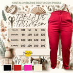 Pantalón Para Dama Formal Con Pinzas Recto Cremallera