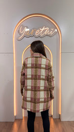Gabardina Para Dama Abrigo Saco Blazer Boucle Boton Elegante