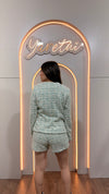 Conjunto Para Dama Blazer Saco Y Short Botones Boucle