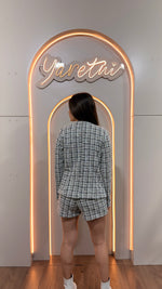 Conjunto Para Dama Blazer Saco Y Short Botones Boucle