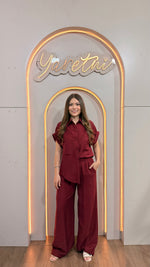 Conjunto Para Dama Formal Pantalon Elastico Y Camisa Bolsas