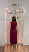 Vestido Para Dama Boton Dorado Formal Elegante Bolsas + Fajo