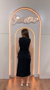 Vestido Para Dama Boton Dorado Formal Elegante Bolsas + Fajo