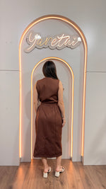 Vestido Para Dama Boton Dorado Formal Elegante Bolsas + Fajo
