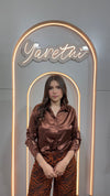 Camisa Para Dama Boton Delantero Con Ajustador Satin