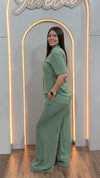 Conjunto Para Dama Pantalón Elastico Y Camisa Casual Luxor