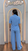 Conjunto Para Dama Pantalón Elastico Y Camisa Casual Luxor