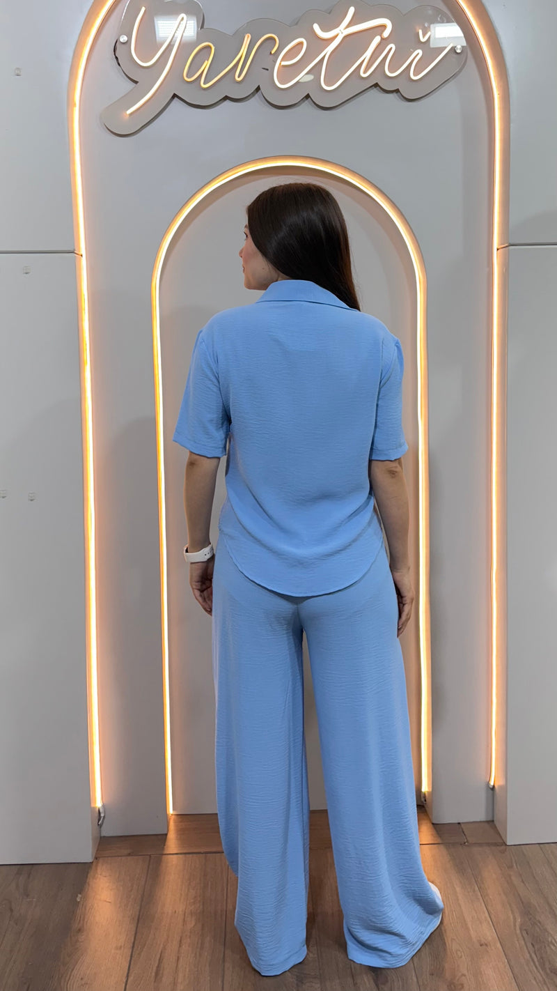 Conjunto Para Dama Pantalón Elastico Y Camisa Casual Luxor