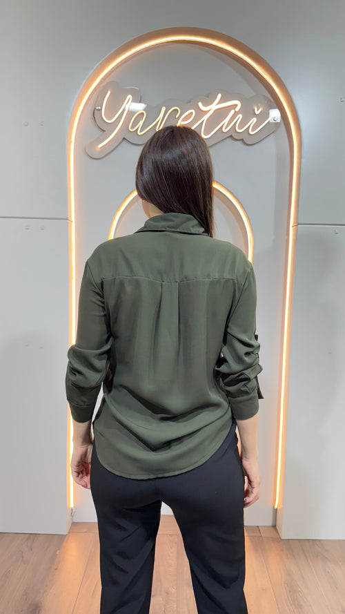 Camisa Para Dama Con Boton Delantero
