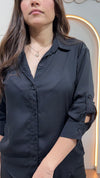 Camisa Para Dama Con Boton Delantero