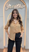 Camisa Para Dama Con Boton Delantero