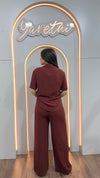 Conjunto Para Dama Pantalón Elastico Y Camisa Casual Luxor