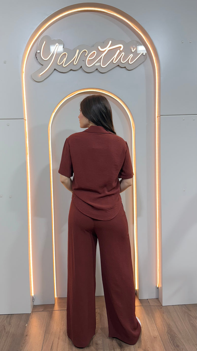 Conjunto Para Dama Pantalón Elastico Y Camisa Casual Luxor