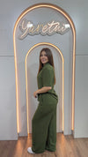Conjunto Para Dama Pantalón Elastico Y Camisa Casual Luxor
