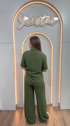 Conjunto Para Dama Pantalón Elastico Y Camisa Casual Luxor