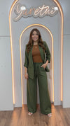 Conjunto Para Dama Blazer Con Hombreras Y Pantalon Tulum