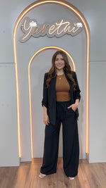 Conjunto Para Dama Blazer Con Hombreras Y Pantalon Tulum