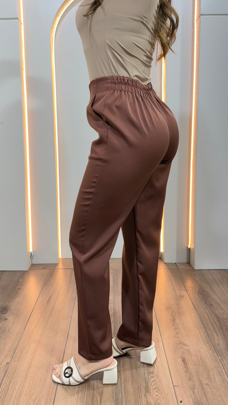 Pantalón Para Dama Formal Con Pinzas Recto Cremallera