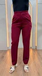 Pantalón Para Dama Formal Con Pinzas Recto Cremallera