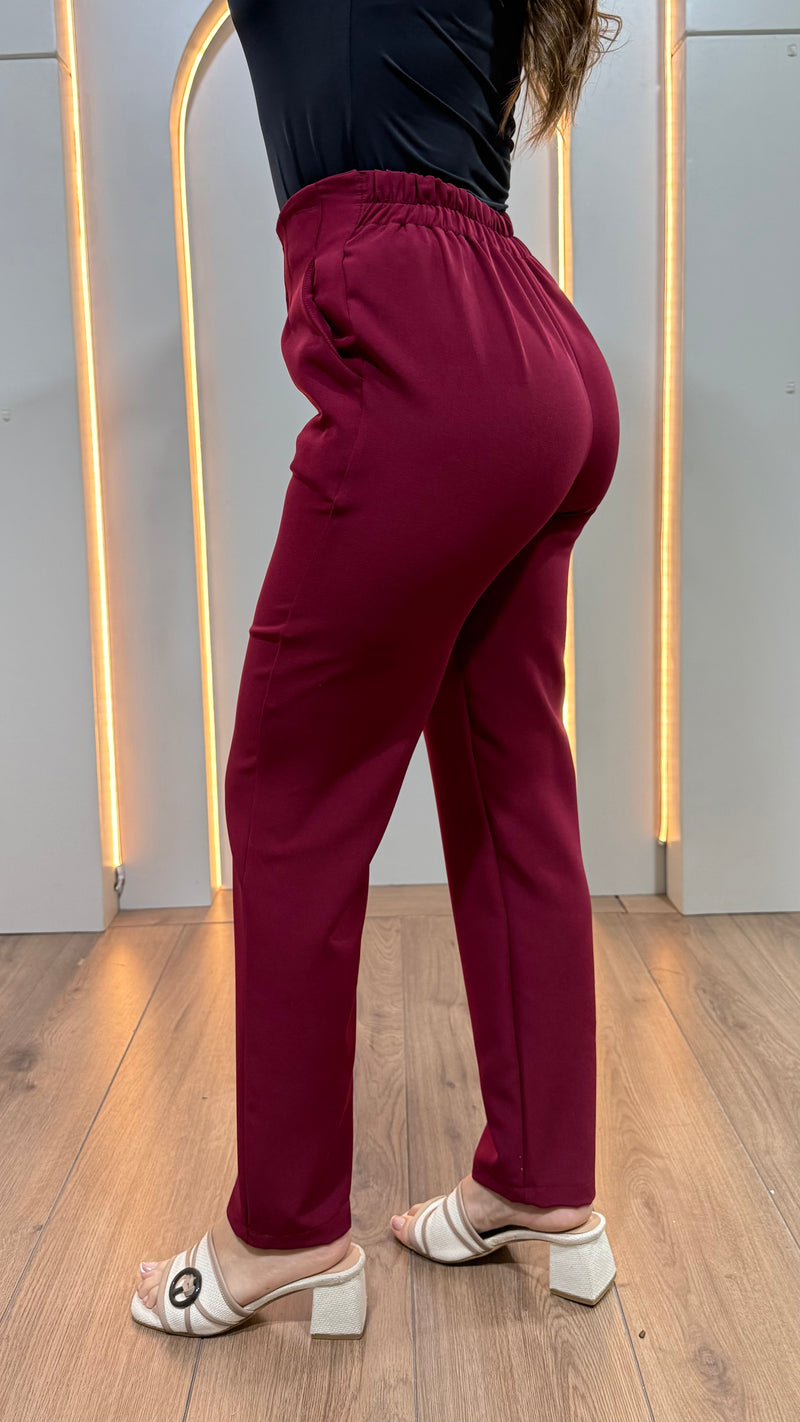 Pantalón Para Dama Formal Con Pinzas Recto Cremallera