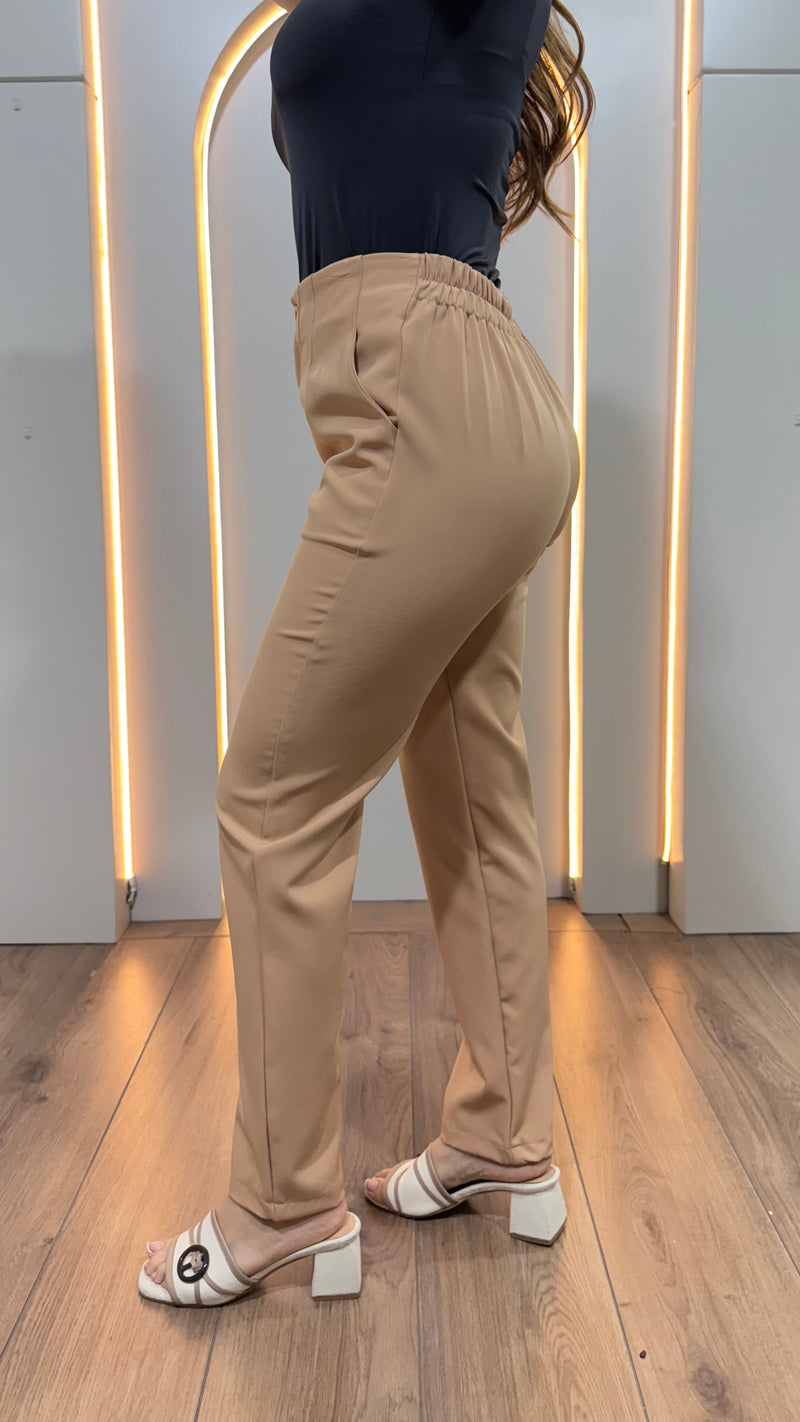 Pantalón Para Dama Formal Con Pinzas Recto Cremallera