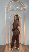 Conjunto Pantalon Con Elastico Y Camisa Cuello Cuadrado 2pz