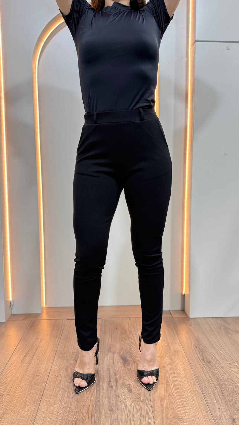 Leggings Malla Casual Liso Para Dama Stretch Con Elastico