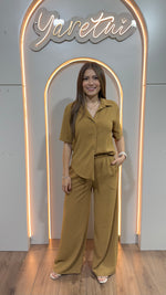 Conjunto Para Dama Pantalón Elastico Y Camisa Casual Luxor