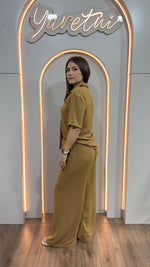 Conjunto Para Dama Pantalón Elastico Y Camisa Casual Luxor