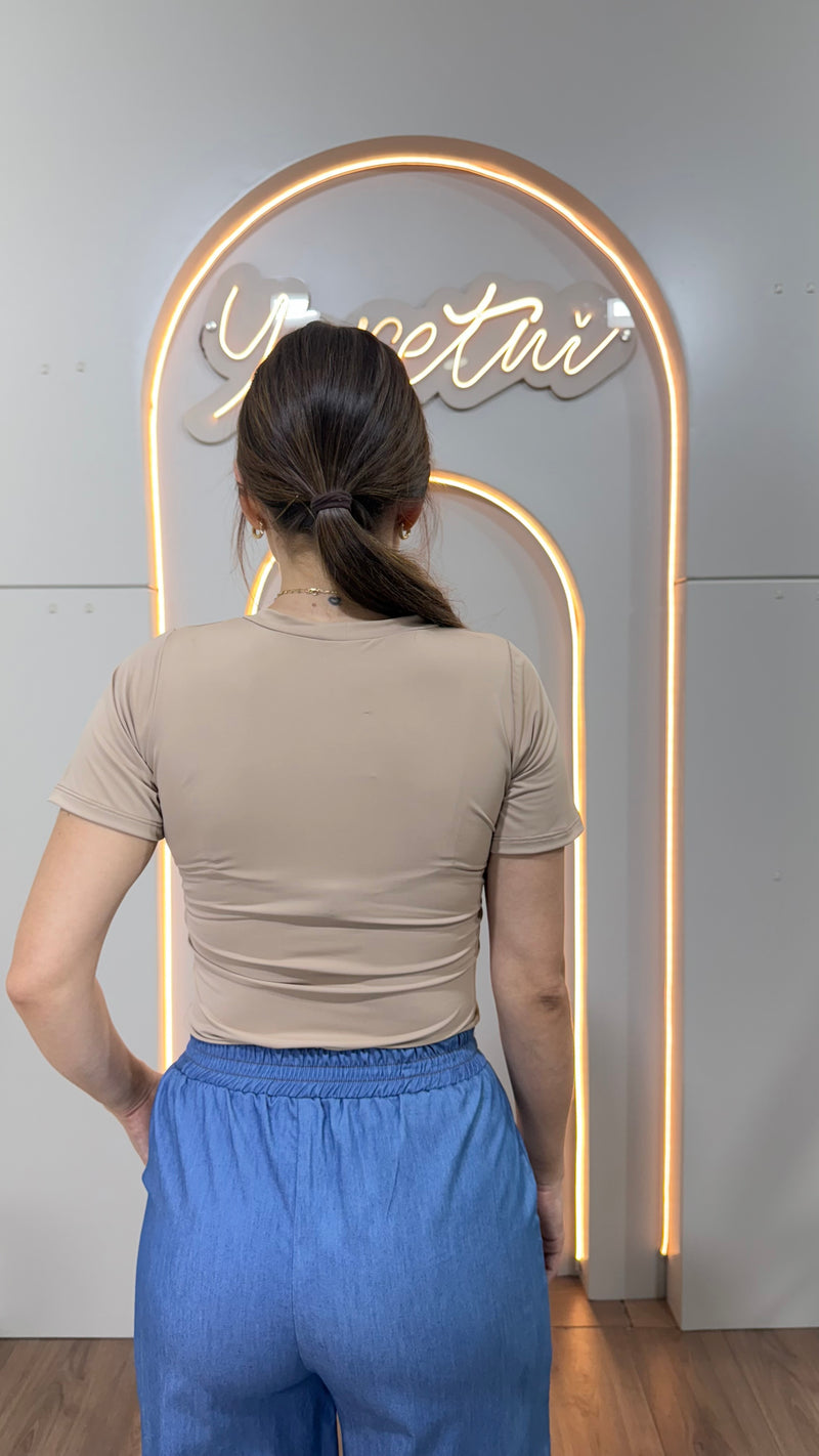 Blusa Para Dama Basic Casual Comoda Licra Stretch