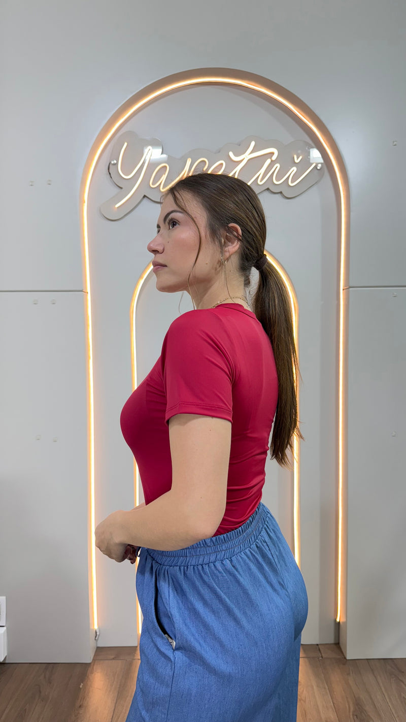 Blusa Para Dama Basic Casual Comoda Licra Stretch