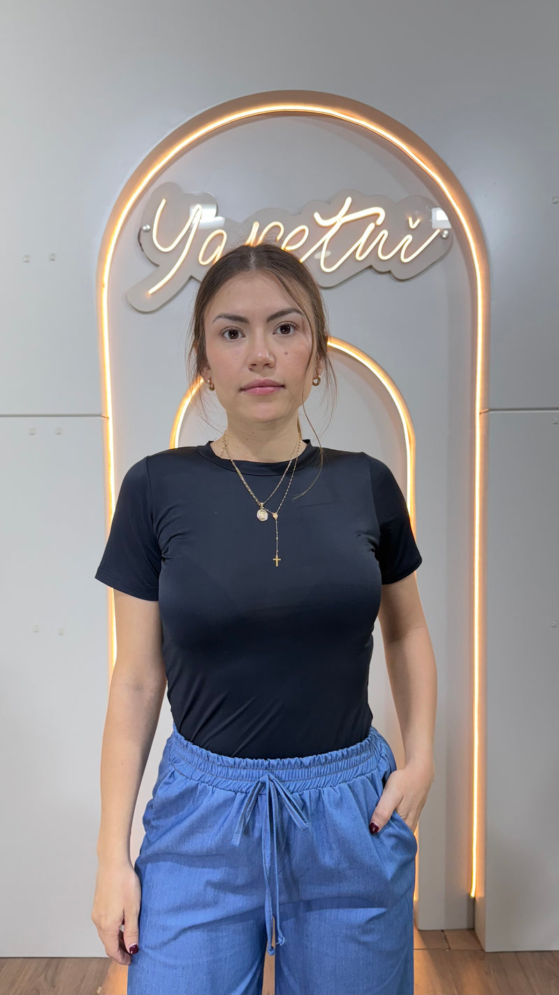 Blusa Para Dama Basic Casual Comoda Licra Stretch