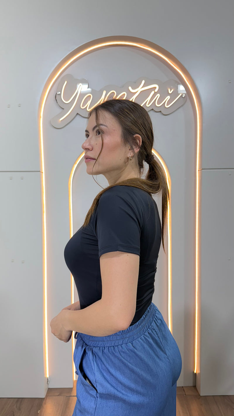 Blusa Para Dama Basic Casual Comoda Licra Stretch