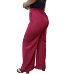 Pantalon Para Dama Formal De Pierna Ancha Comodo Y Elegante