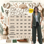 Conjunto Para Dama Pantalon Y Chaleco Espigas Casual