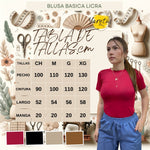Blusa Para Dama Basic Casual Comoda Licra Stretch