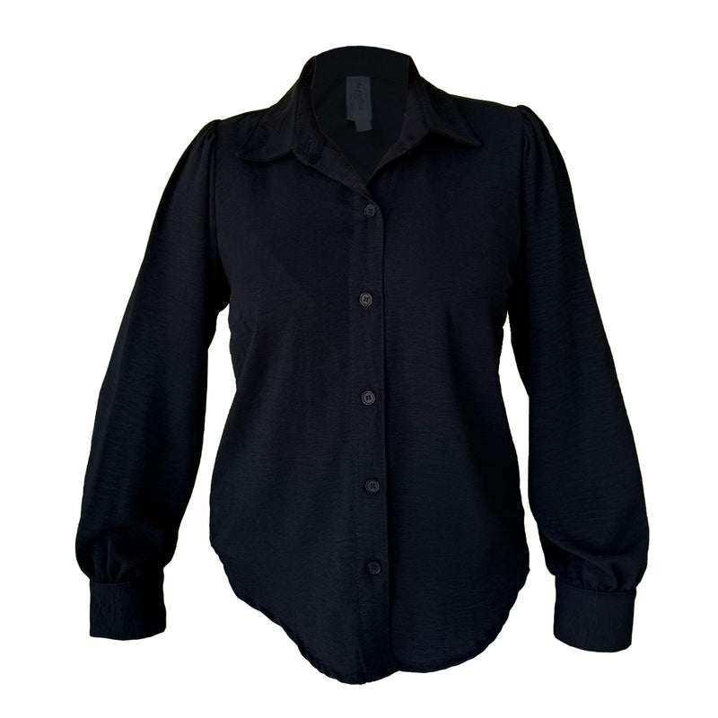Camisa Para Dama Manga Larga Luxor Con Boton Cuello