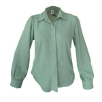 Camisa Para Dama Manga Larga Luxor Con Boton Cuello