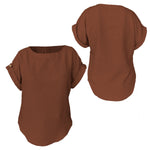 Conjunto Para Dama Pantalon Elastico Y Blusa Con Boton 2pz