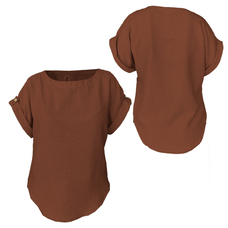 Conjunto Para Dama Pantalon Elastico Y Blusa Con Boton 2pz