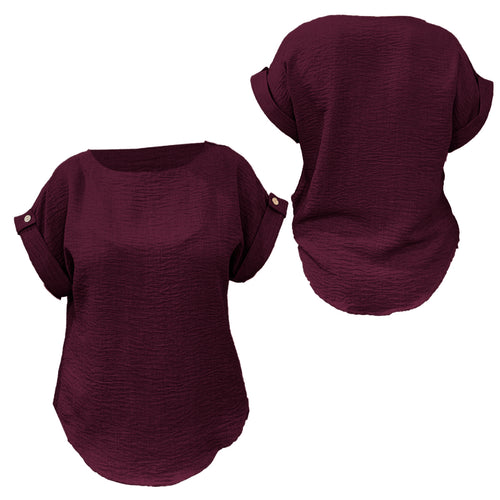 Conjunto Para Dama Pantalon Elastico Y Blusa Con Boton 2pz