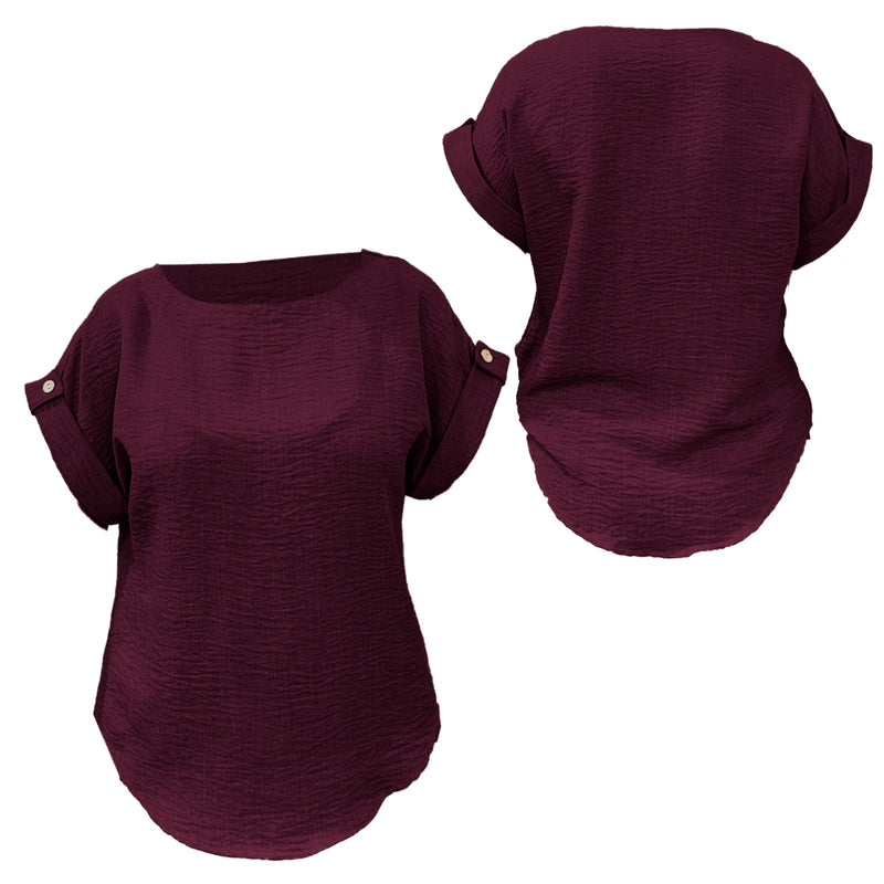 Conjunto Para Dama Pantalon Elastico Y Blusa Con Boton 2pz