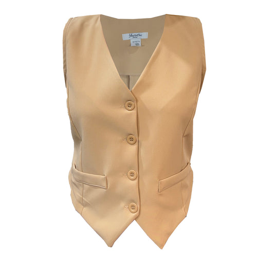 Chaleco Para Dama Sastre Casual Con Botones