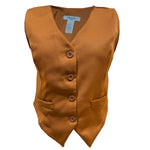 Chaleco Para Dama Sastre Casual Con Botones