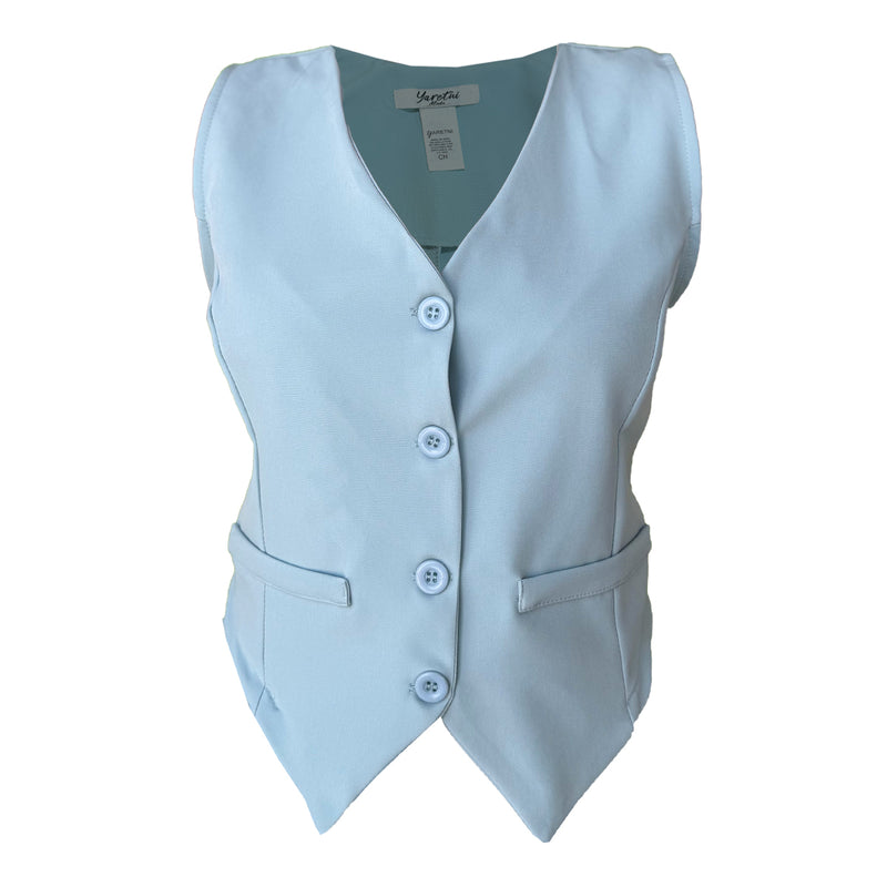 Chaleco Para Dama Sastre Casual Con Botones