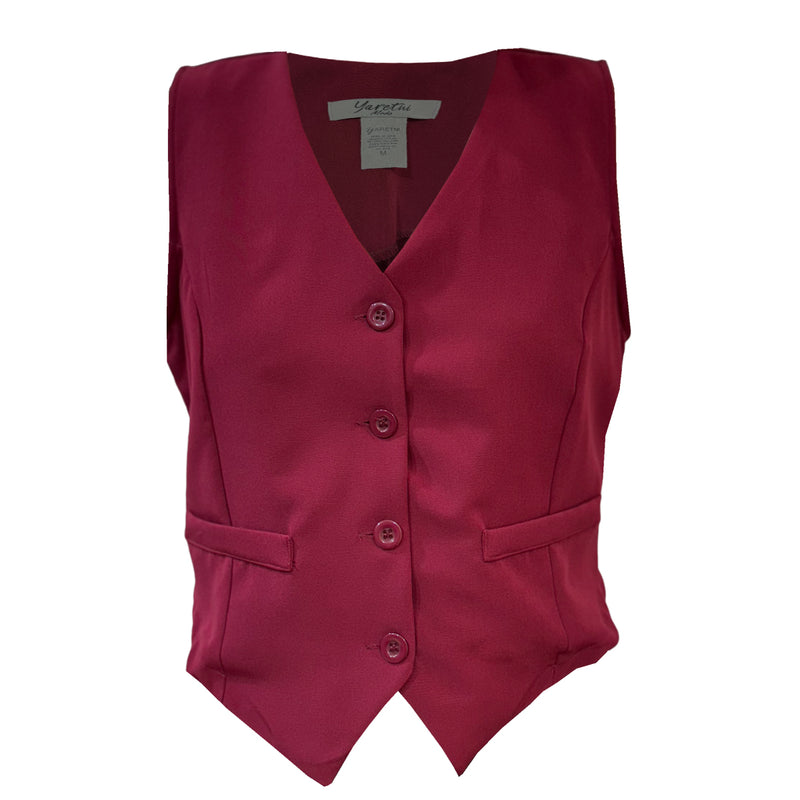 Chaleco Para Dama Sastre Casual Con Botones