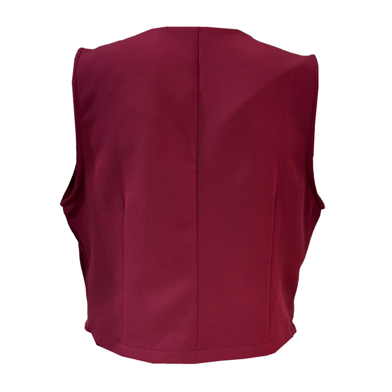 Chaleco Para Dama Sastre Casual Con Botones