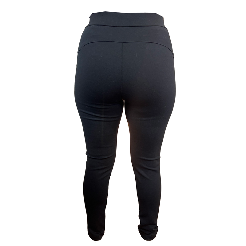 Leggings Para Dama Gruesa Malla Con Stretch Con Cierre