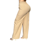 Pantalon Para Dama Formal De Pierna Ancha Comodo Y Elegante